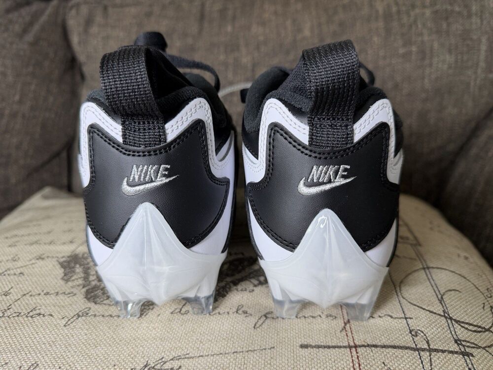 Nike Diamond Turf 93 TD Football Cleats Size 8 White Black HF5298-101 - Picture 6 of 10